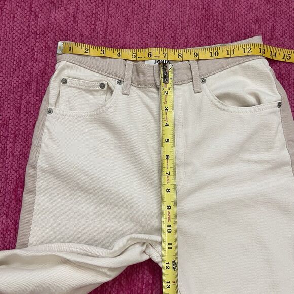 Reformation Cynthia Tonal Reworked High Rise Straight Jeans Clay Wash Size 26 - Picture 9 of 13